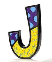 Romero Britto Alphabet Letter 6" High Freestanding or Wall Mounted Rare Retired image 8