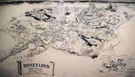 1954 Disneyland Map (Concept) Reproduction Poster 24 X 36 Inches Nostalgia - $19.94