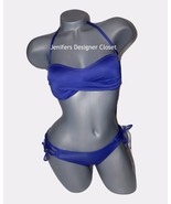 NWT VITAMIN A XS 4 swimsuit bikini 2PC purple lace-up sides and back str... - $111.55