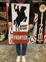 Vintage Style Metal Sign Frontier Gas Oil Made in USA - $55.00