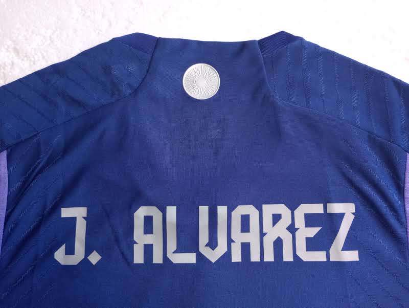 Men's Replica adidas J. Alvarez Argentina Home Jersey 2022 - 3 Stars