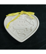 Pampered Chef Welcome Home Heart Clay Cookie Mold, Apple Pie - $7.92