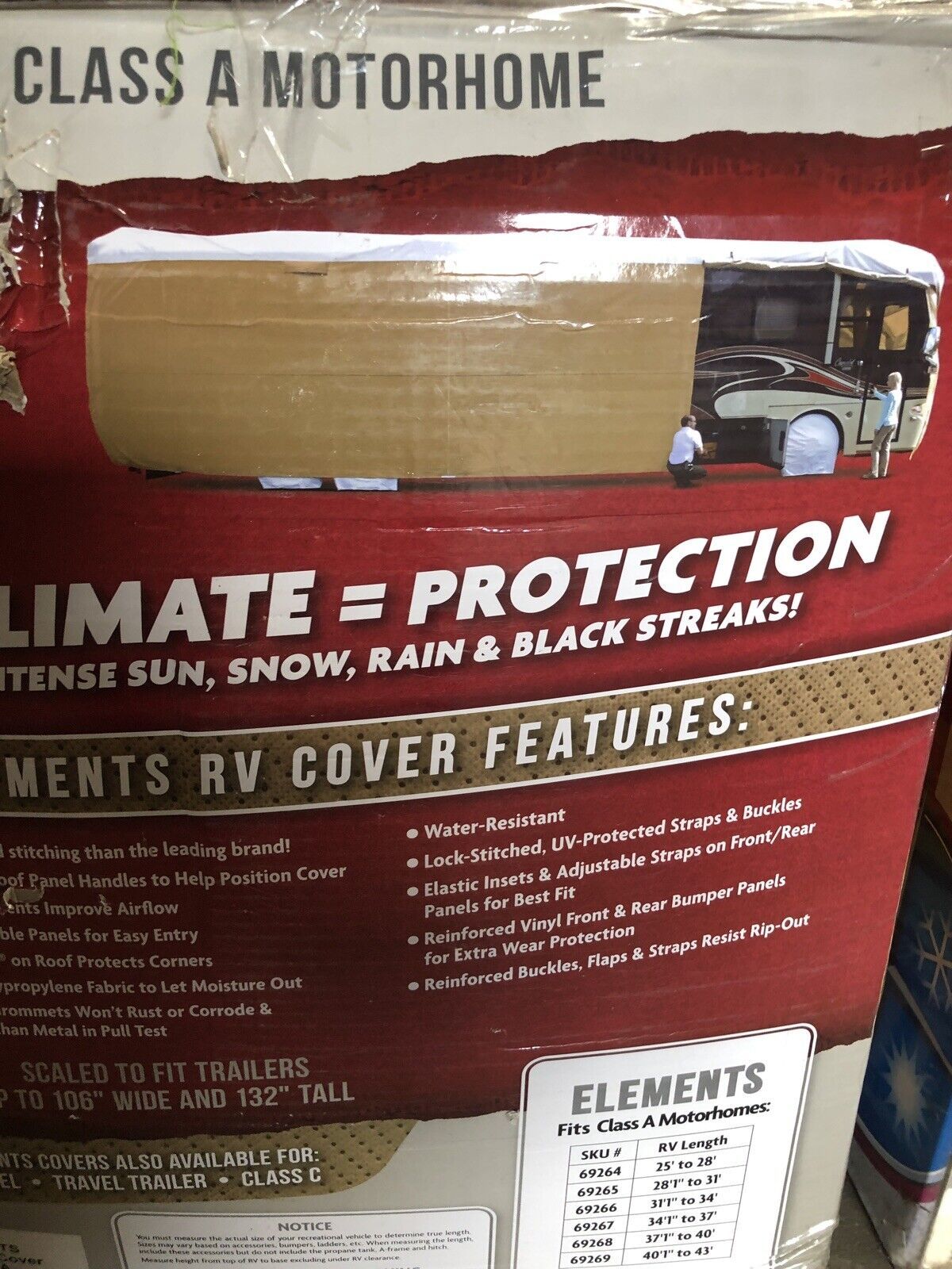 Elements Premium AllClimate Tyvek RV Cover, Class A, 37'.1' 40