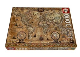 1000pc Educa World Map Jigsaw Puzzle 27" x 19" Made in Spain International image 2