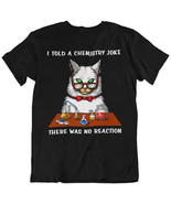 Cat Chemistry Teacher Funny Scientist School Unisex T-Shirt - $28.00