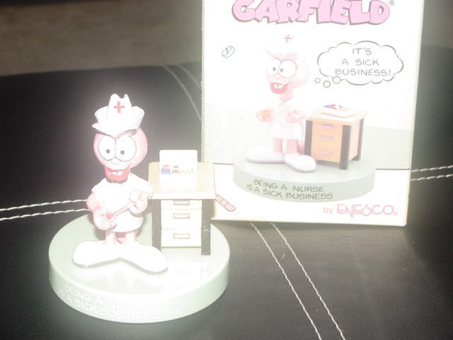 Enesco Garfield Arlene Figurine Being A Nurse Is Sick Business Mint W ...