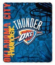 NBA Oklahoma City Thunder 50" by 60" Rolled Fleece Blanket Hard Knocks Design - $25.99