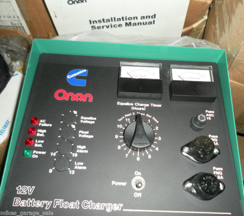 305081204 ONAN 12 VOLT 10 AMP BATTERY FLOAT CHARGER 380 VOLT INPUT