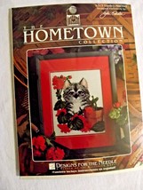 Designs For The Needle Hometown Counted Cross Stitch Kit Garden Mischief - Cat - $12.86
