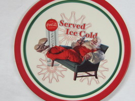 Coca-Cola Christmas Plate Served Ice Cold - $11.39