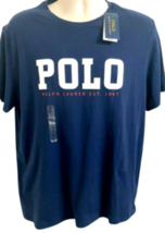 Polo Ralph Lauren Men's Navy T Shirt logo Est 1967, Large - $35.64