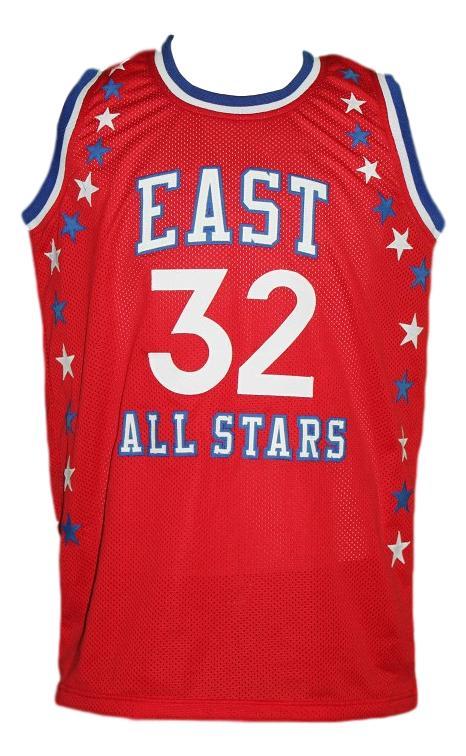 Julius erving aba east all stars basketball jersey red   1