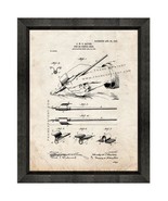 Pen or Pencil Grip Patent Print Old Look with Beveled Wood Frame - $24.95+
