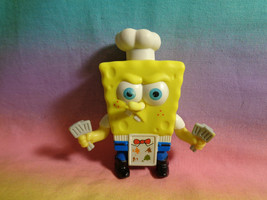 Burger King SpongeBob SquarePants PVC Chef Figure - as is - scraped - bent nose - $2.51