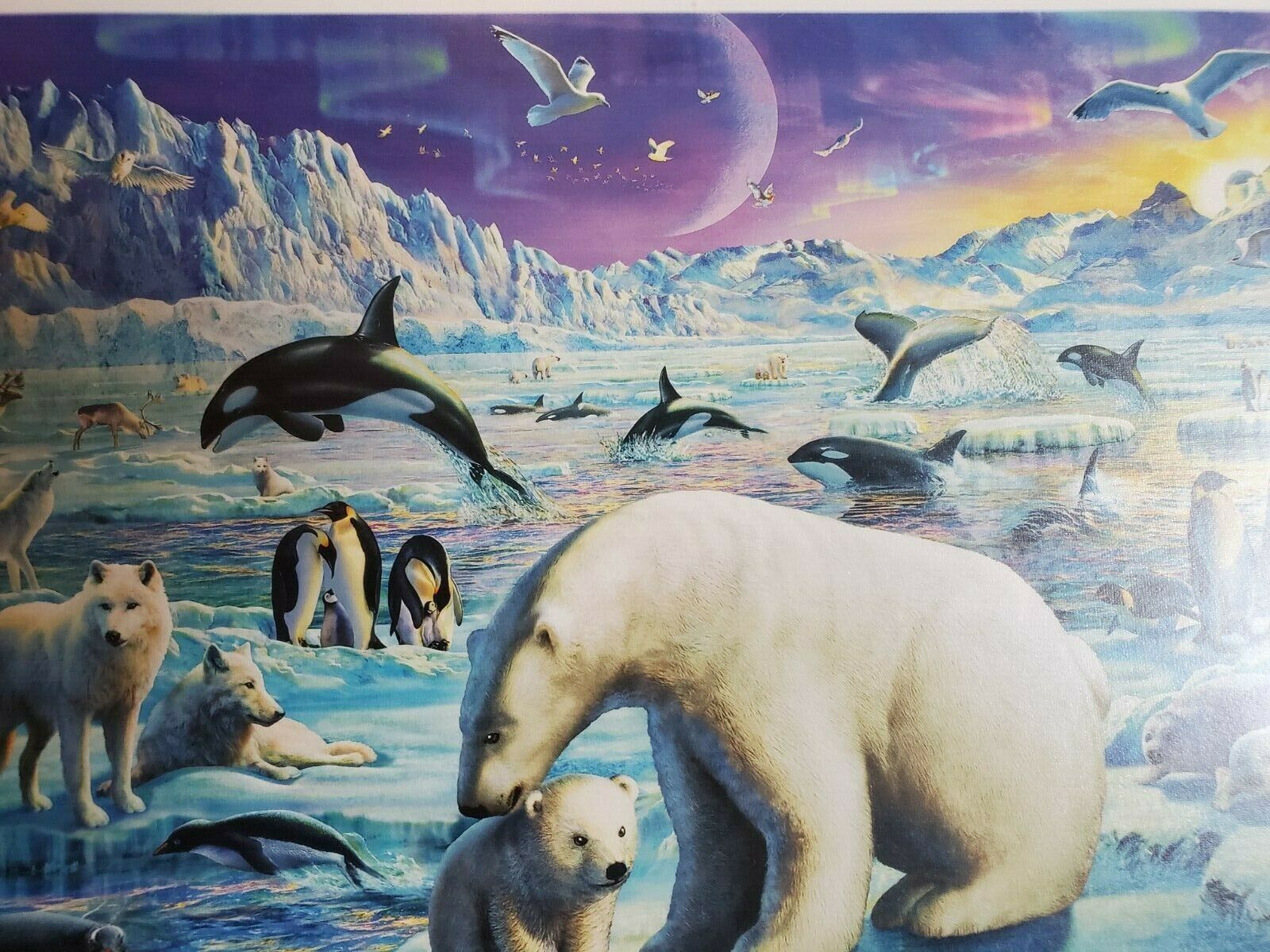 Primary image for Ravensburger 300 XXL Piece Puzzle, "Polar Animals Gathering" New Sealed.
