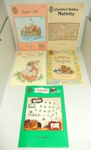 Designs By Gloria &amp; Pat Cross Stitch Pattern Booklets Bunnies Nativity N... - $17.99
