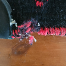 Harris Reversible Western Show Saddle Blanket Red Black 34 x 38 USED image 4