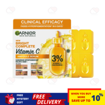 GARNIER 1.5ml x 12&#39;s Bright Complete Vitamin C Ampoule Serum (Clinical E... - $47.03