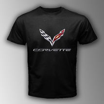 Chevrolet Corvette Logo Chevy Nascar Offroad Rally Black T-Shirt Size S-3XL - $17.50+