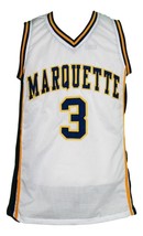 Dwyane Wade Custom College Basketball Jersey Sewn White Any Size image 1