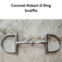 Robart Coronet D Ring Snaffle Stainless Steel Horse Bit copper inlay USED image 1