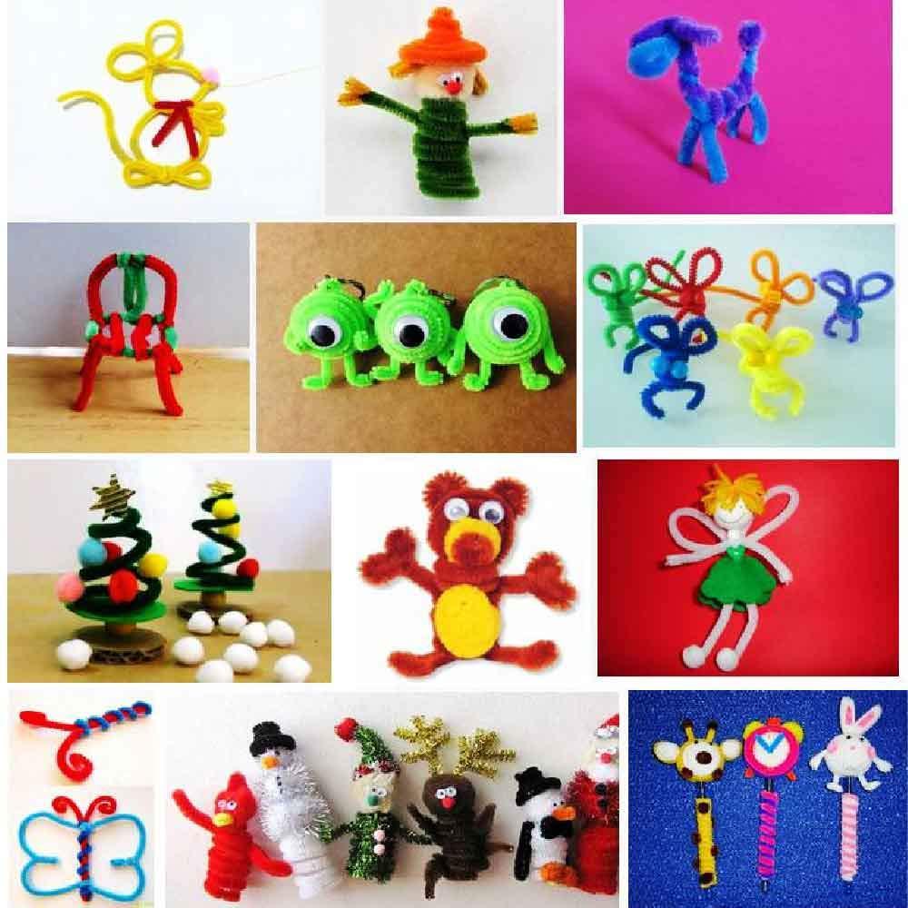 Acerich 600 Pcs Assorted Colors Pipe Cleaners DIY Art Craft Decorations Chenille Stems (6 mm x 12 inch)