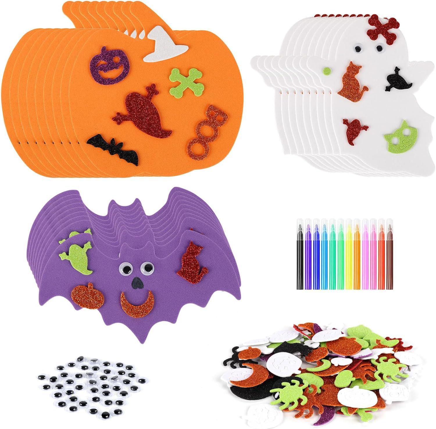 Halloween Stickers Bulk for Kids , 100PCS Vinyl Waterproof Pumpkins Horror  Stick