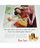 1941 Womans Home Companion Cover w Puppy and Bon Ami Ad Reve - $8.50