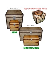 New Mini Mine-craft Inspired Trunks - Solid Wood Furniture - $66.00+