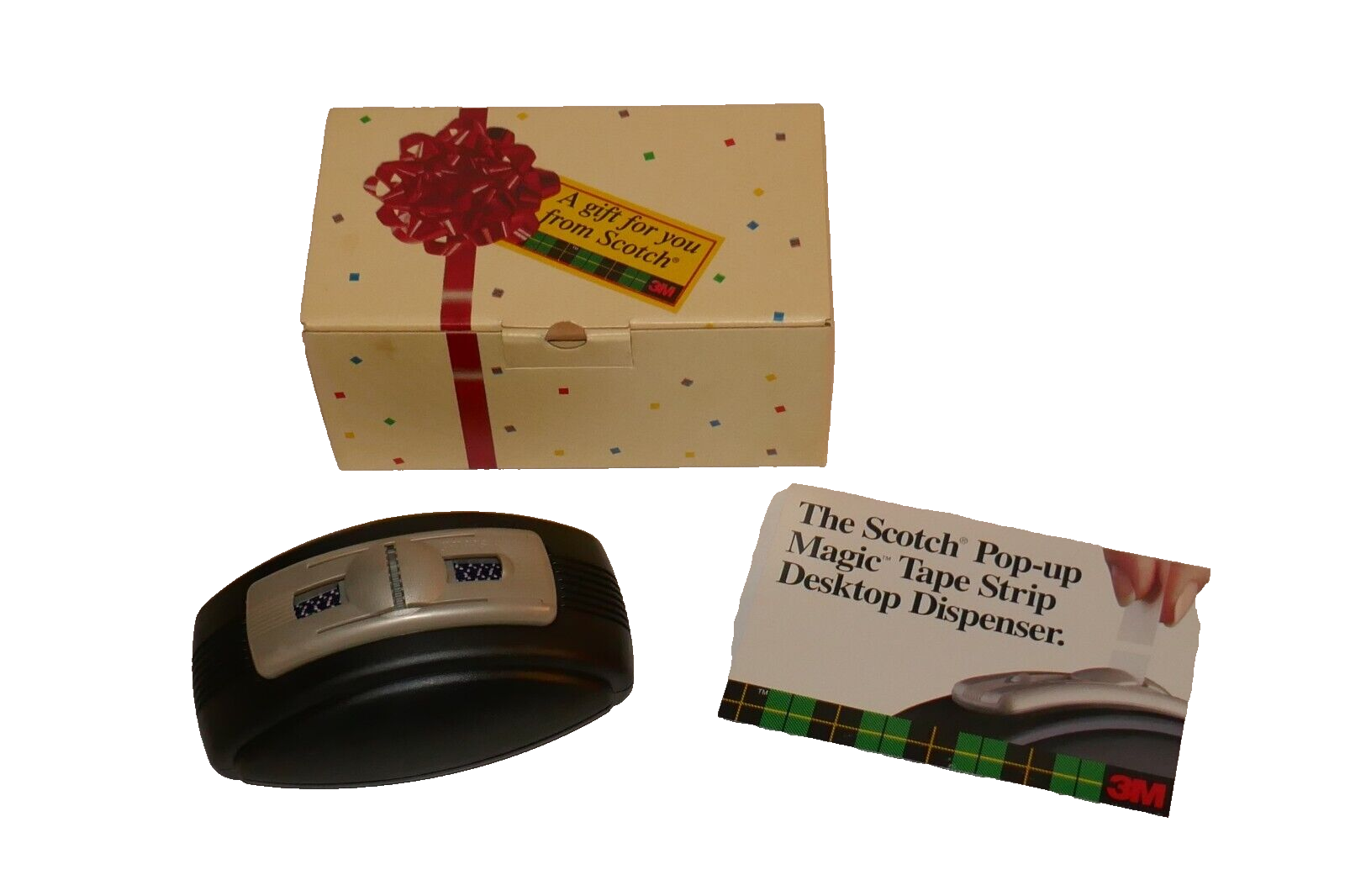 3M Scotch Popup Magic Tape Strip Desktop Dispenser with Wrist