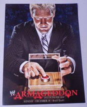 December 14 2008 Chris Jericho Armageddon PPV WWE Poster 12x16 2 Sided W... - $29.69