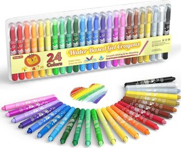 Trailmaker 24 Pack Crayons - Wholesale Bright Wax Coloring Crayons in Bulk,  5 Per Box in Assorted Bundle Art Sets (24 Pack)