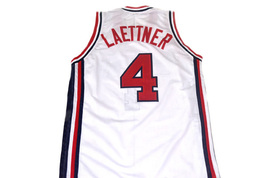 Christian Laettner Team USA Custom Basketball Jersey White Any Size image 5