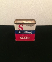 Vintage Schilling Mace spice tin packaging image 1