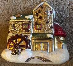 Department 56 Night Before Christmas Dickens Village Mill Glass Ornament 1706 - $28.05