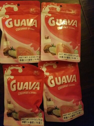 Primary image for 4 PACK  CHUN GUANG GUAVA COCONUT CANDY 5.6 OZ 36 PCS