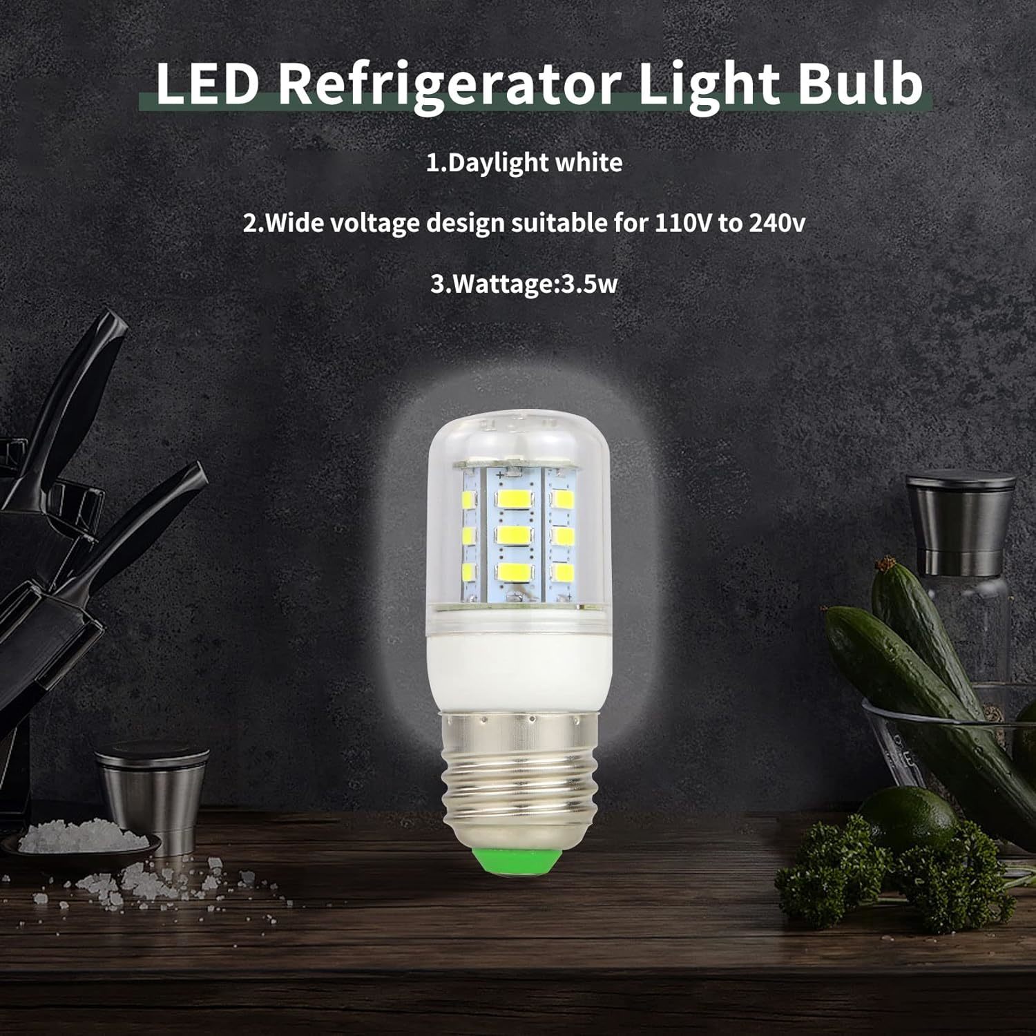 2pcs LED Light Bulb For Frigidaire Kenmore Refrigerator 5304511738