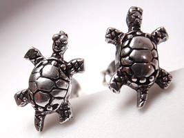 Turtles Stud Earrings 925 Sterling Silver Corona Sun Jewelry - $11.69