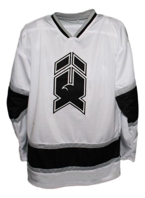 Mike donnelly  19 new haven nighthawks retro hockey jersey white   1