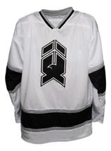 Any Name Number New Haven Nighthawks Retro Hockey Jersey New Donelly White image 1