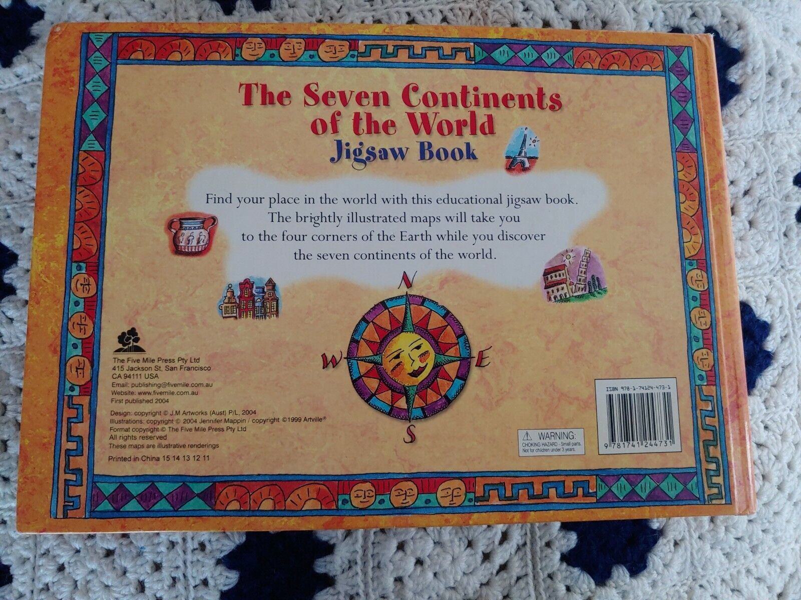 The Seven Continents of the World Jigsaw Book with Six 48Piece