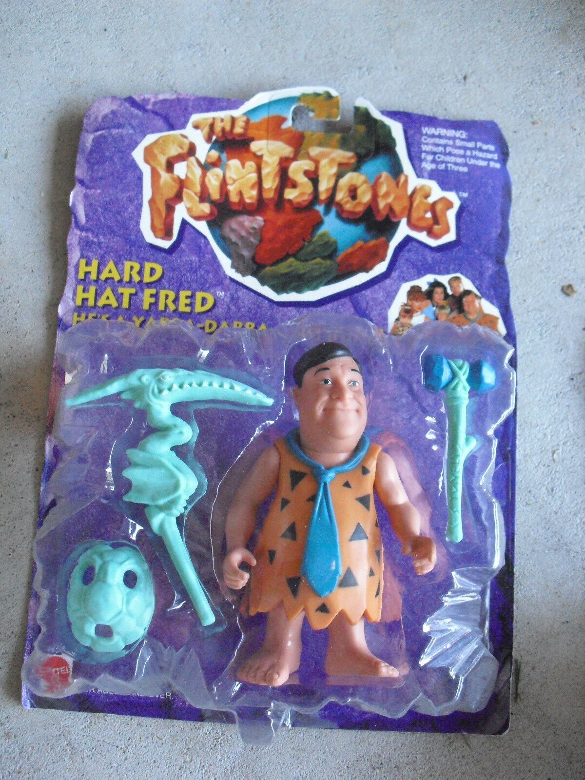 1993 Mattel Flintstones Hard Hat Fred Action Figure NIP - Action ...