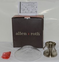 Allen Roth 280677 Barrett Series Semi Flushmount Ceiling Fixture Brushed Nickel - $55.99