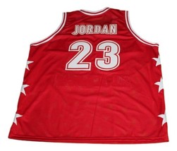 Michael Jordan McDonald's All American New Basketball Jersey Red Any Size image 2