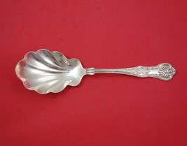 Kings by Wallace Sterling Silver Preserve Spoon Shell 7 3/4&quot; Serving Sil... - $127.71