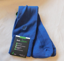 Men&#39;s Perry Ellis 1 Pair of socks Size 7-12 dress casual Soft Luxury Blu... - $29.69