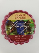 Yankee Candle Vintage Merlot Tart Wax Potpourri VTG Rare Retired HTF - $16.65