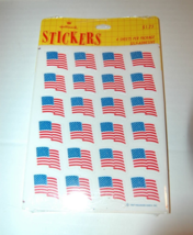 Vintage 1987 Hallmark Cards Stickers 4 Sheets New In Pack Scrapbooking USA Flags - $24.99