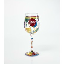 Lolita Birthday Wine Glass Balloons 15 oz 9" High Gift Boxed Collectible image 2