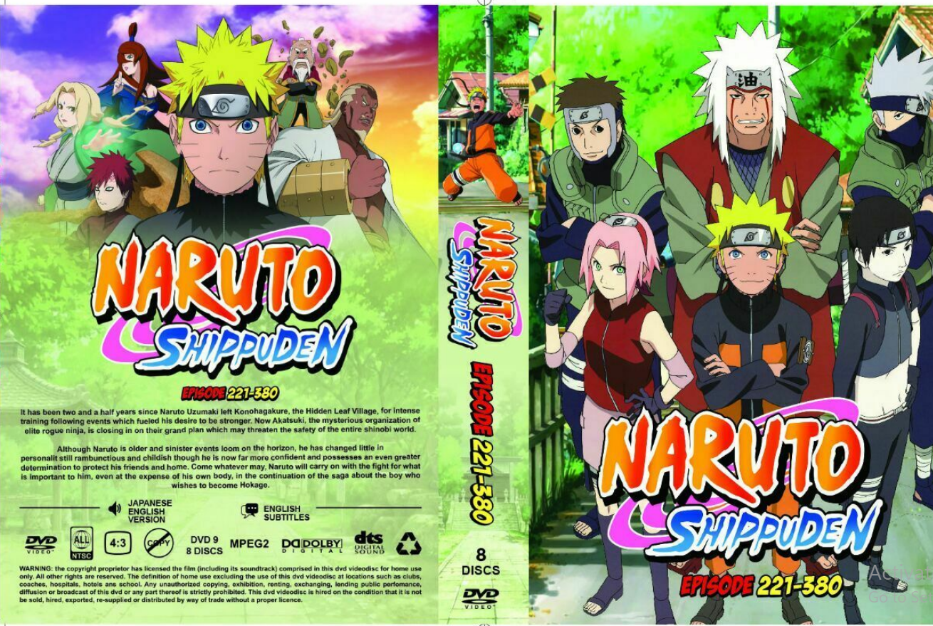 ENGLISH DUBBED Version Naruto Shippuden Complete Anime TV Series DVD(1-720  EPS)